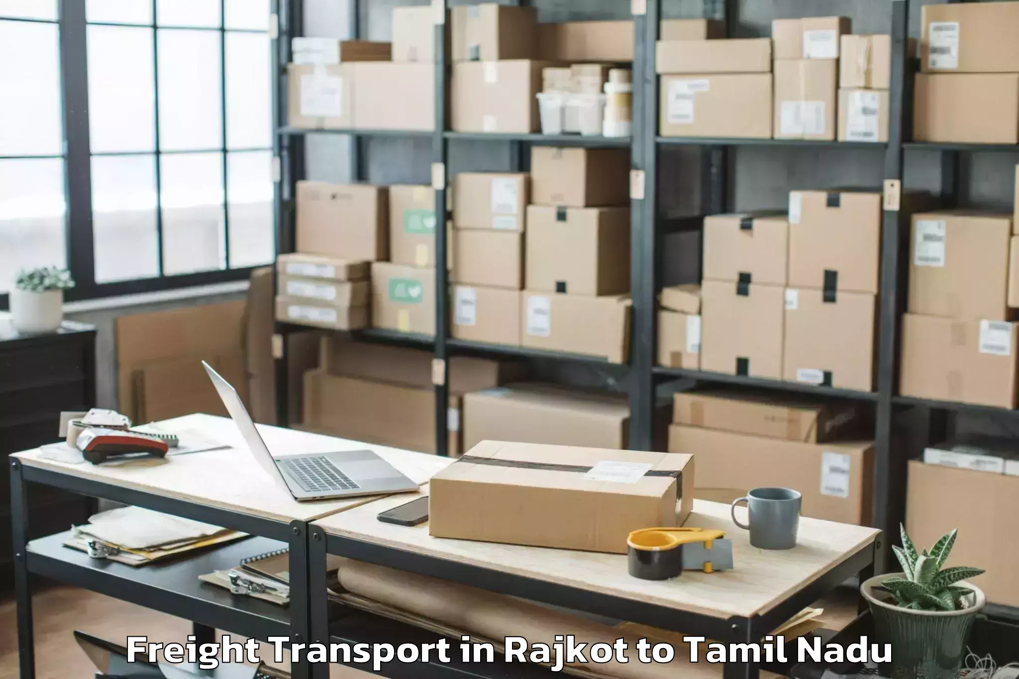 Hassle-Free Rajkot to Vishaal De Mal Mall Freight Transport